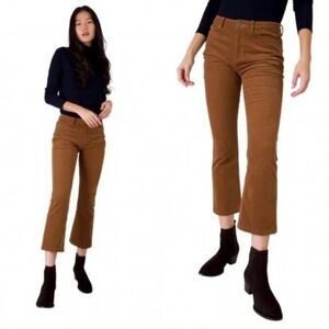 ANN MASHBURN Brown Flare Pants with Classic Silhouette